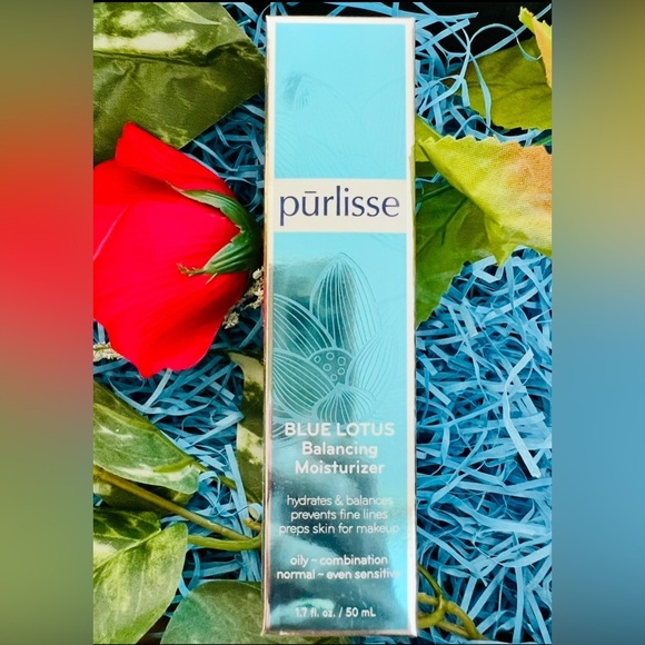 NIB Purlisse Blue Lotus Balancing Moisturizer Hydrates & Balances Skin - Picture 1 of 14